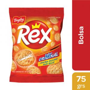 Galletitas Snacks Original Rex Bagley x 75 Gr