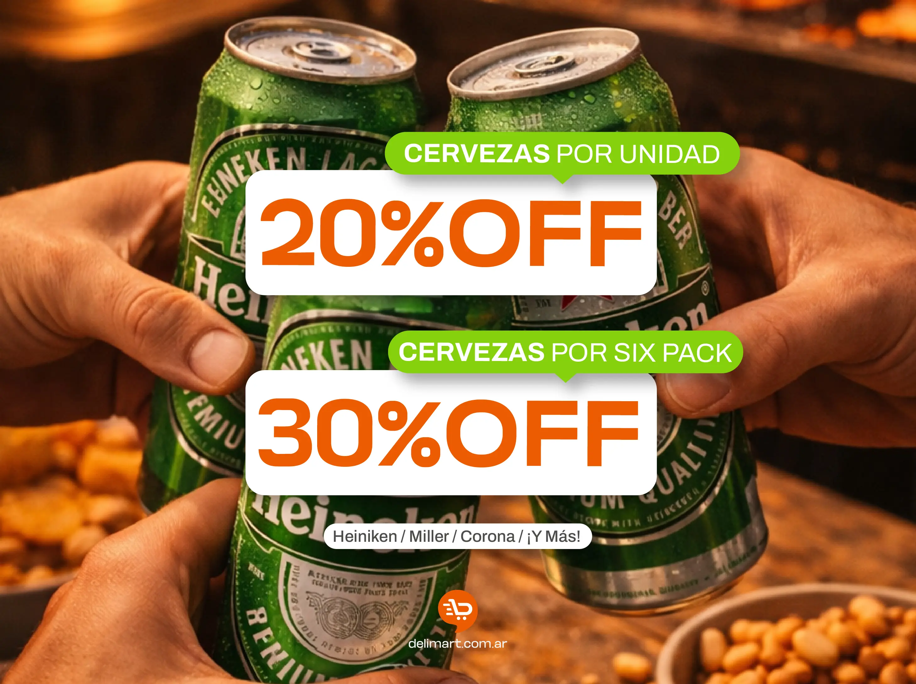 Cervezas 20% 30%