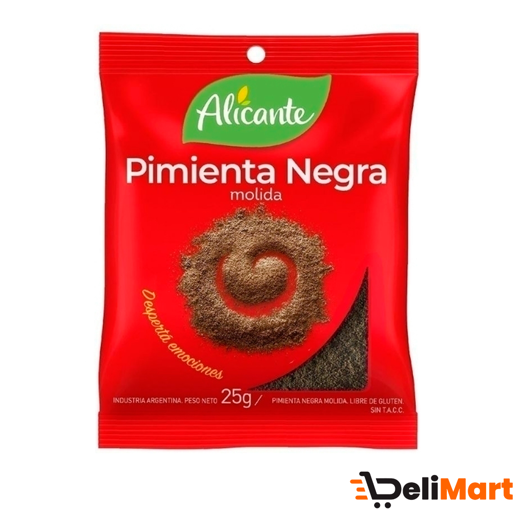 Pimienta Negra Molida Alicante 25 Gr