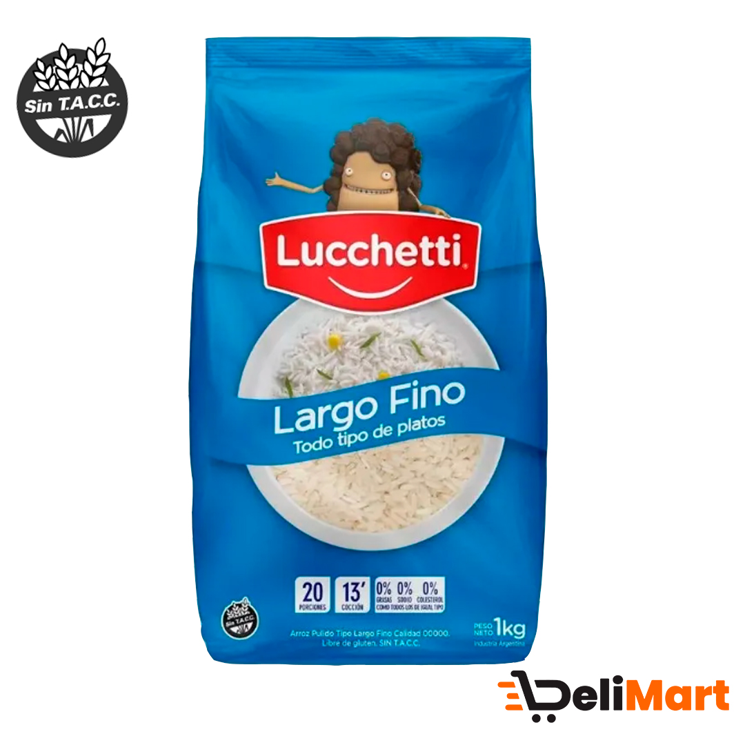 Arroz Largo Fino 00000 Lucchetti 1kg