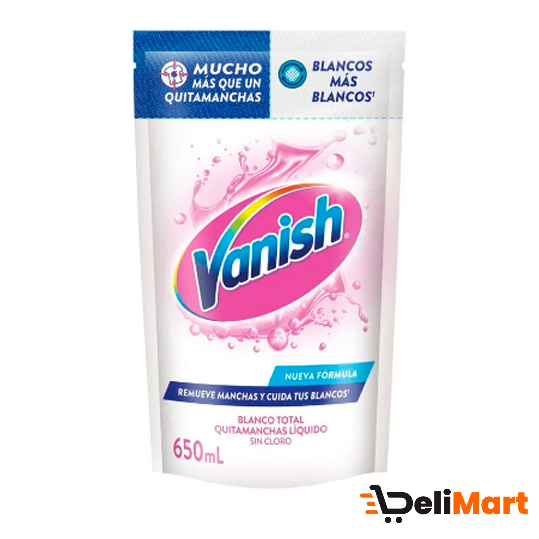 Quitamanchas En Gel Vanish Blanco Total 650 Ml