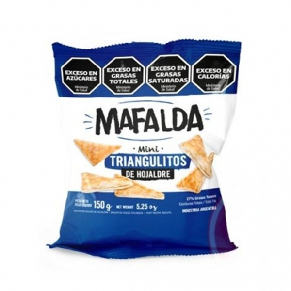 Triangulitos de Hojaldre Azucarado Mafalda x150g