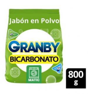 Jabon en Polvo Granby Bicarbonato Limon Matic 800 G