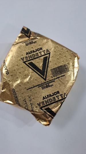 Alfajor Artesanal Vendetta X65Gr Nueces Glaseadas