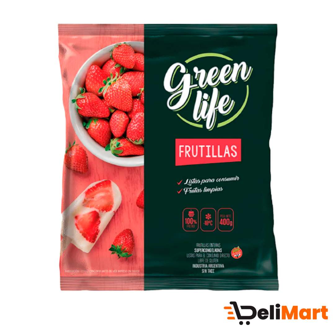 Frutillas Congeladas Green Life 400 G