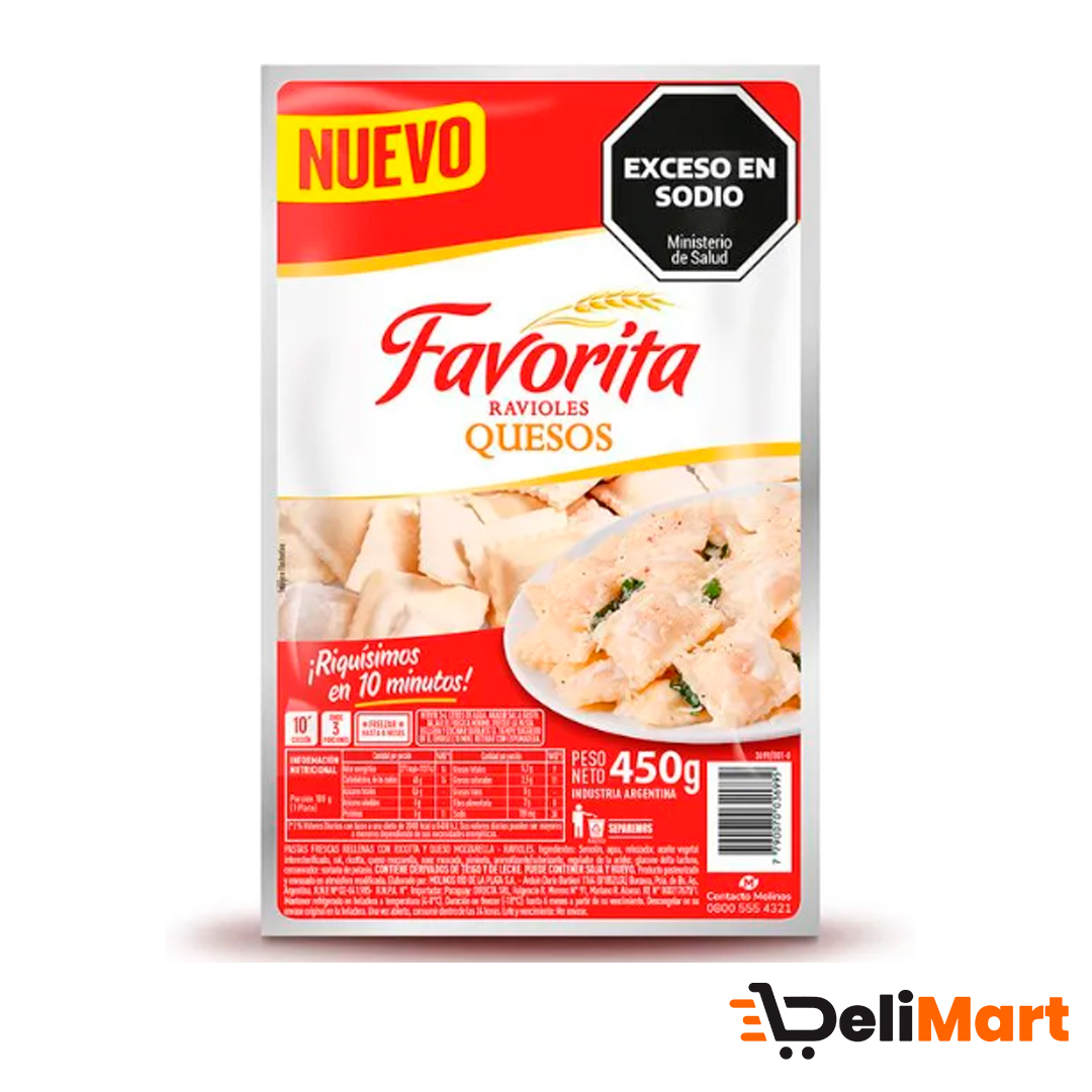 Ravioles de Queso Favorita x 450 gr