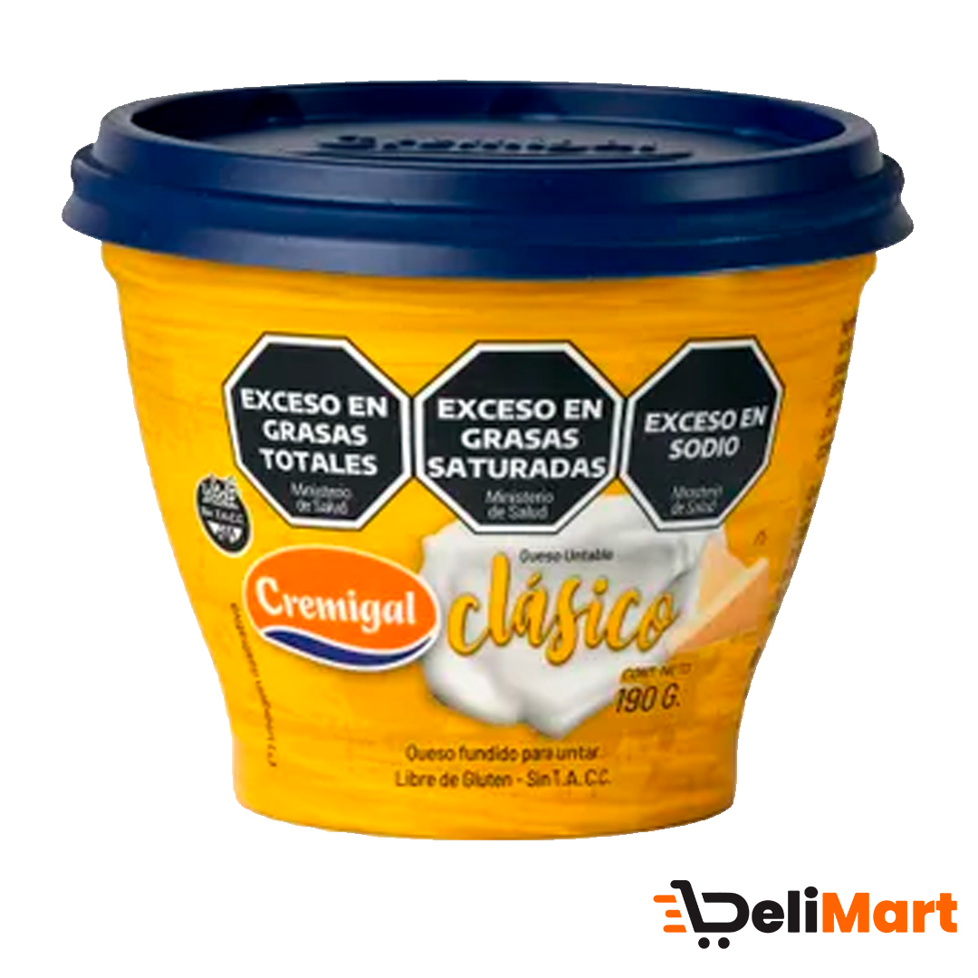 Queso Untable Clasico Cremigal x 190 grs