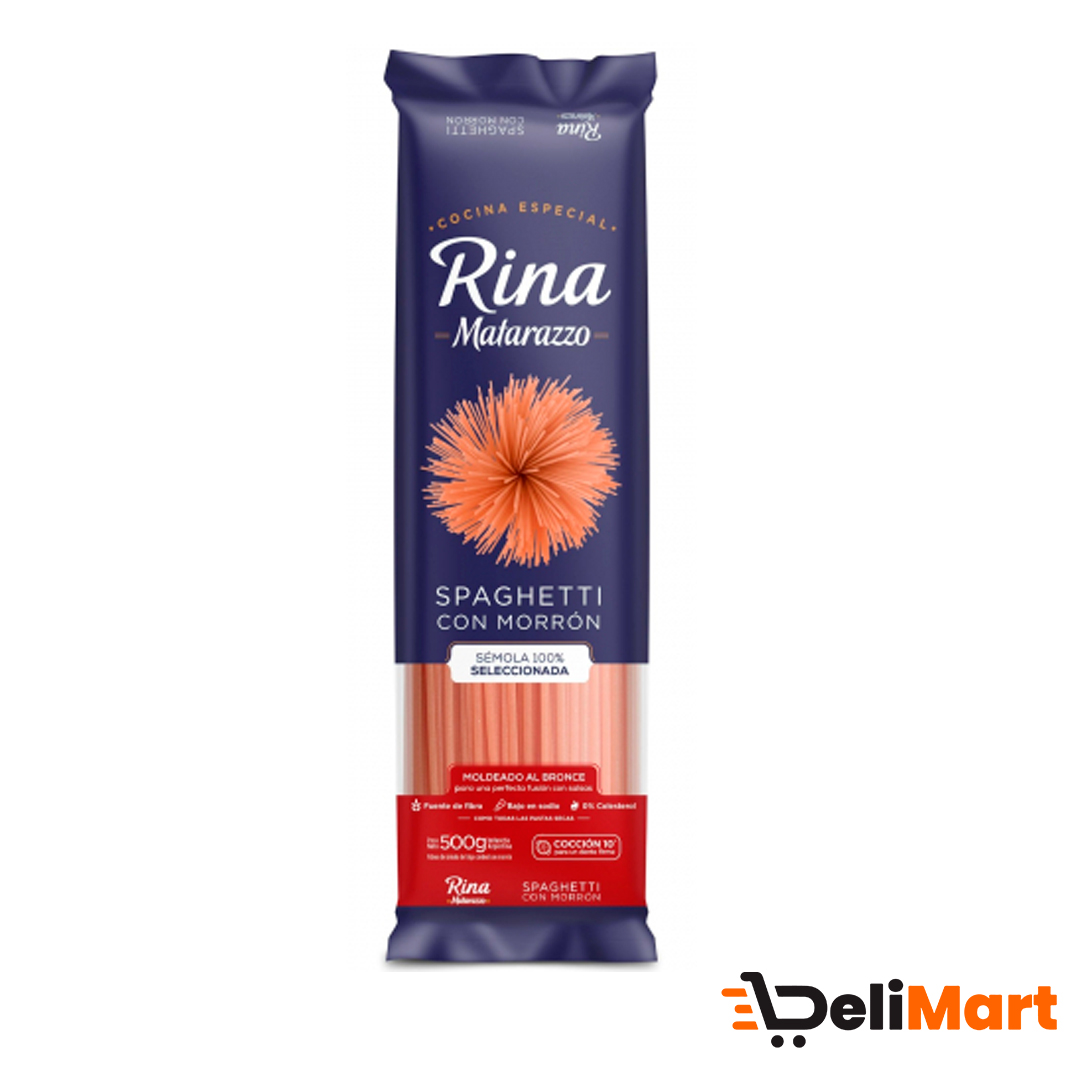 Fideos Spaghetti Con Morron Rina Matarazzo 500 G