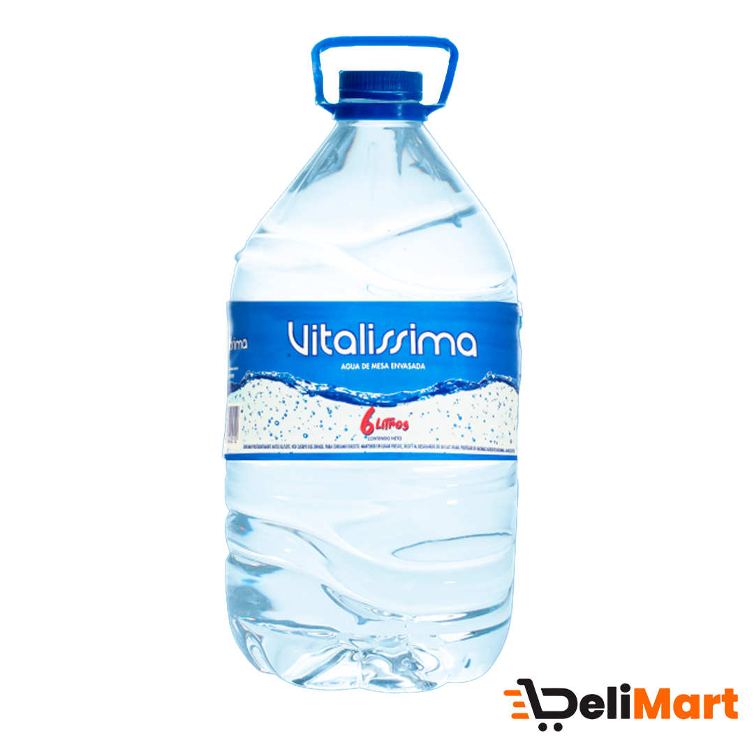Agua Mineral Sin Gas Vitalissima x 6 Lt