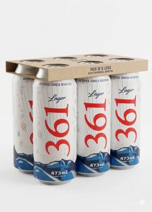 Cerveza Rubia 361 x Six Pack 6u
