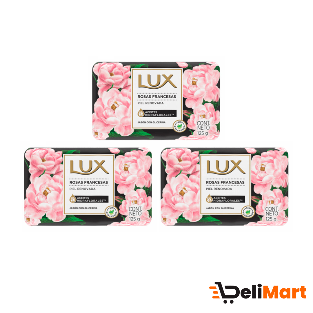 Jabon De Tocador Rosas Francesas Lux 3un X 120g