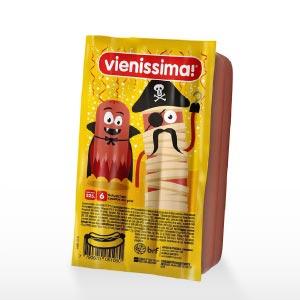 Salchichas Cocido Sin Piel Vienissima x6.  226g