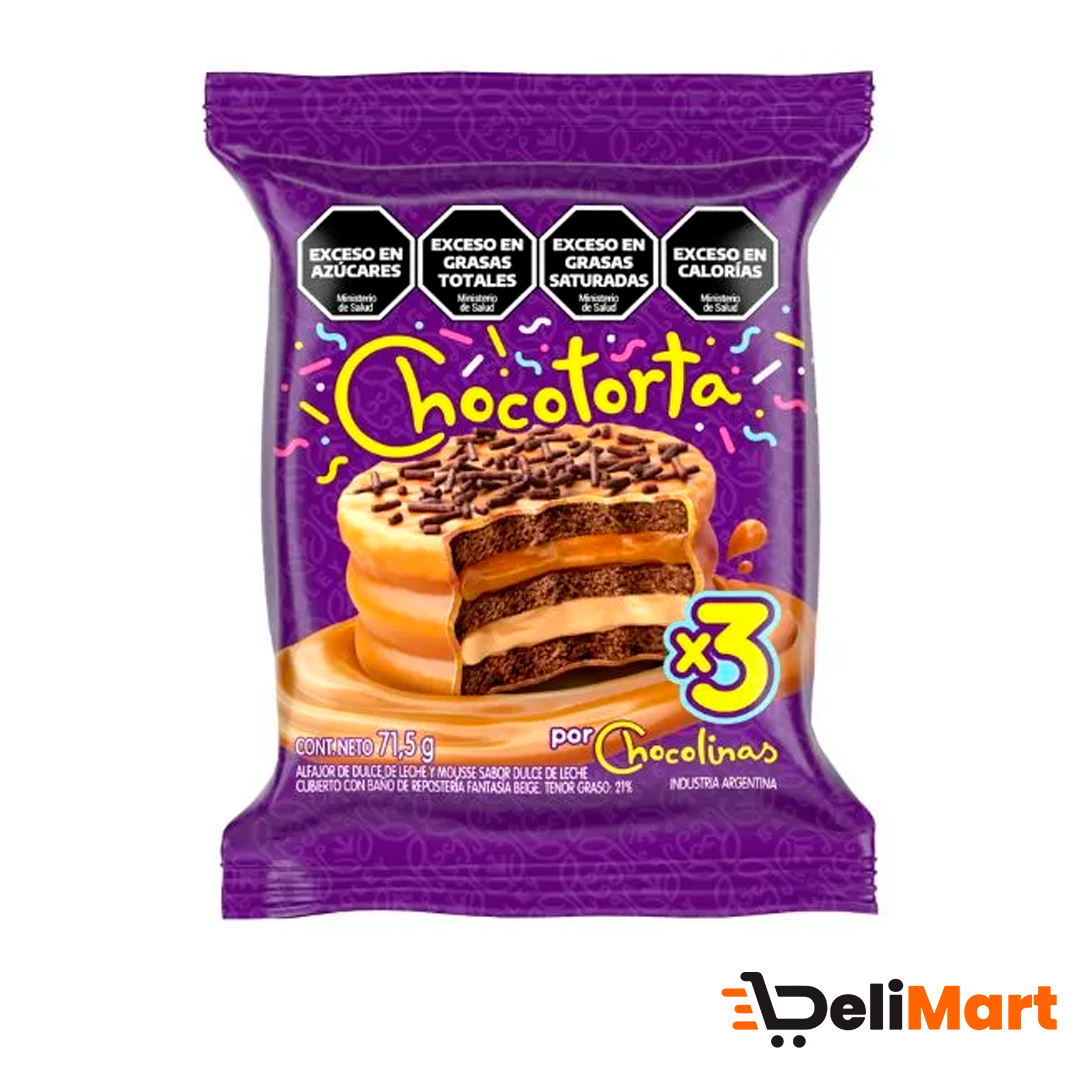 Alfajor Triple Chocolinas Chocotorta x71,5g