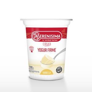 * Yogur Firme Clásico Vainilla La Serenisima 190 G