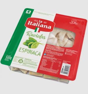 * Ravioles De Espinaca La Italiana 500 Gr