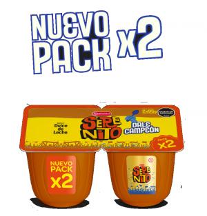 * Postre serenito Pack 2X95Gr dulce de leche