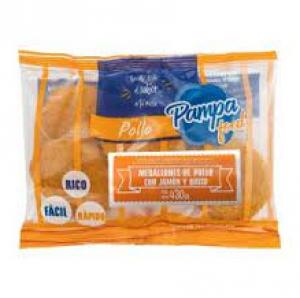 Medallon de Pollo Con Jamon y Queso Pampa Food 430 Gr