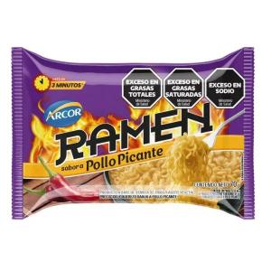 Ramen Sabor Pollo Picante Arcor x 70 grs