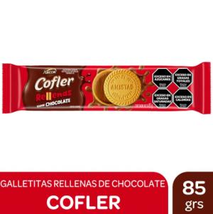 Galletitas Cofler Vainilla Rellenas de Chocolate 85 Gr