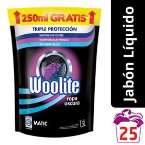 Jabon Liquido Woolite Ropa Oscura Dp 1500 Ml