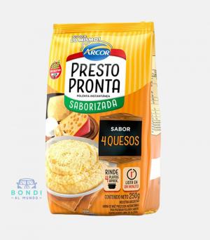 Polenta Instantanea Presto Pronta 4 Quesos 250 gr