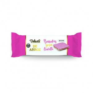 Tostadas de Arroz Deluxe X115G bañadas sabor Frutilla Sin TACC