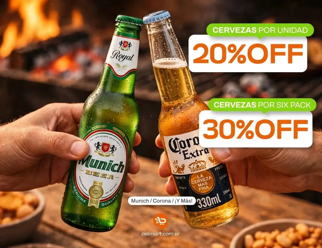 Cervezas 20% 30%