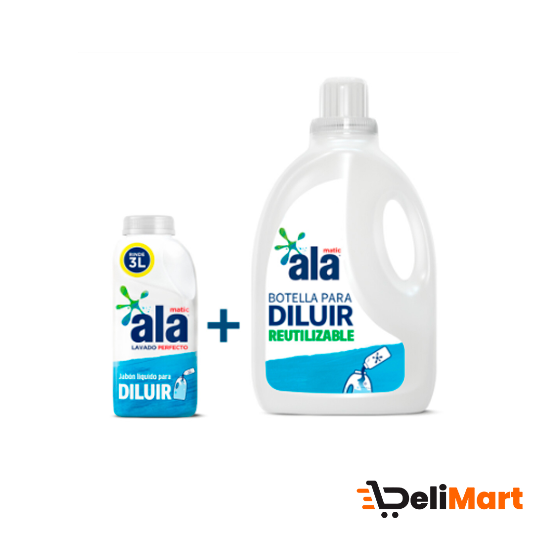 Jabon Liquido Para Diluir Ala 500ml + Botella Reutilizable 3 L