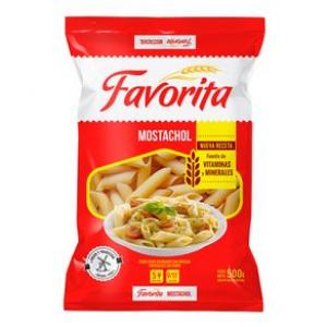 Fideos Mostachol Favorita 500 Gr