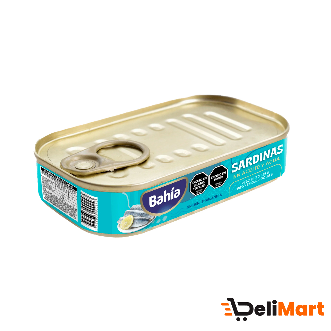 Sardinas En Aceite y Agua Bahia 125 Gr