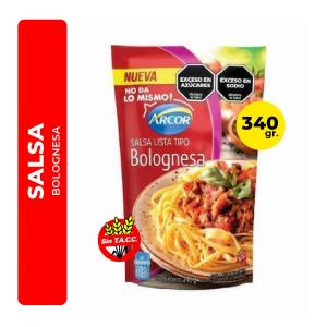 Salsa Lista Bolognesa Arcor 340 Gr