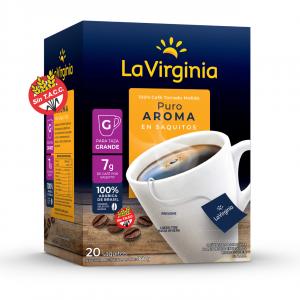 Cafe Puro Aroma La Virginia x 20 saquitos
