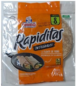 Rapiditas Bimbo Integrales 8 Unidades 220G