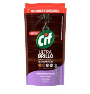 Cif Ultra Brillo Multisuperficies Flores de Lavanda Dp 380 Ml