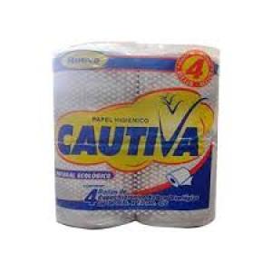 Papel Higienico Cautiva 4X30mts Hoja simple ecologico