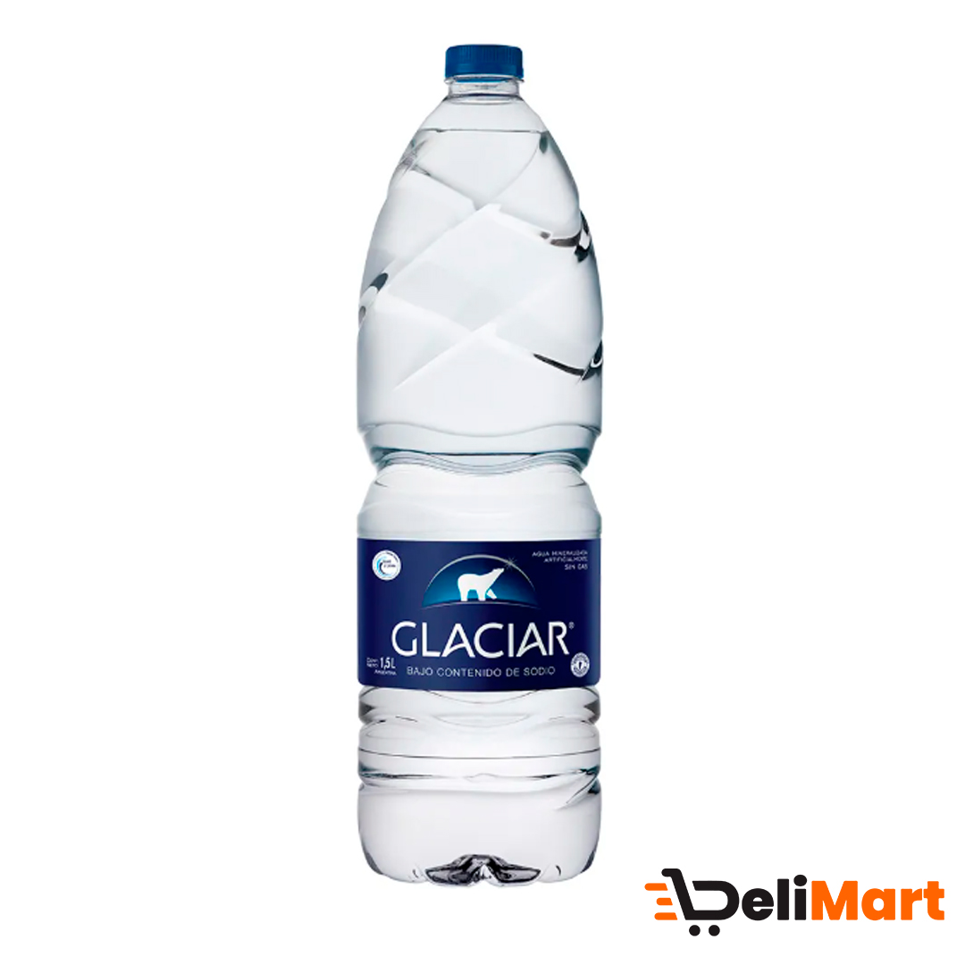 Agua Mineral Baja En Sodio Glaciar 1.5 Lt