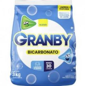 Jabon En Polvo Lavado a Mano Granby Fragancia de Limon 3Kg