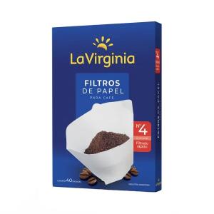 Filtros De Papel La Virginia N°4 x 40 u