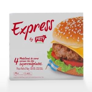 Hamburguesas De Carne Express Paty 4 Unidades