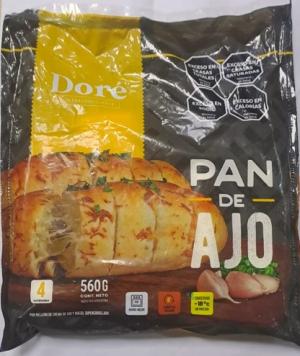 Pan de Ajo Congelado Dore 560 Gr