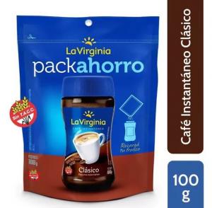 Café Instantáneo La Virginia Clásico x 100 gr PACK AHORRO DP
