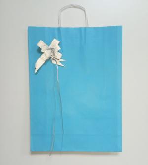 Bolsa para regalo con moño 30 cm x 40 cm