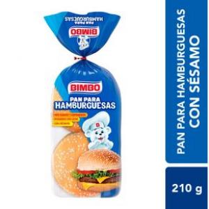 Pan Hamburguesa Con Sesamo Bimbo 210gr