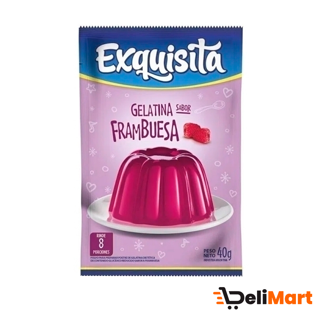 Gelatina Exquisita Frambruesa 40 Gr