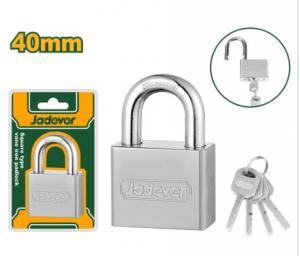 Candado hierro paletas cuadradas niqueladas 40mm