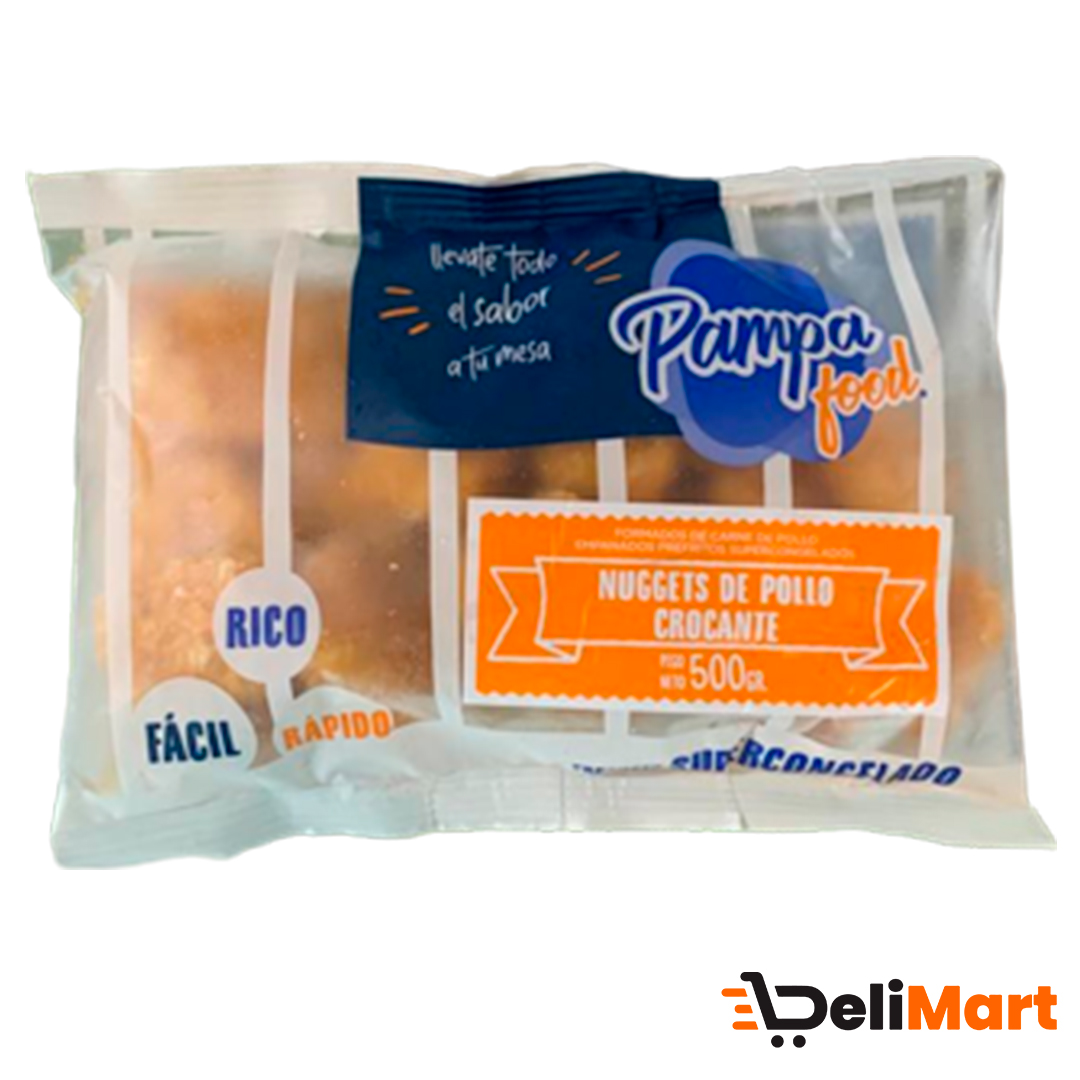 Nuggets Crocantes de Pollo Pampa Food x500G