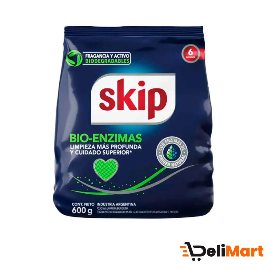 Jabon en Polvo Bio-Enzimas Skip 600 G