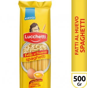 Fideos Lucchetti Spaghetti Al Huevo 500 Gr