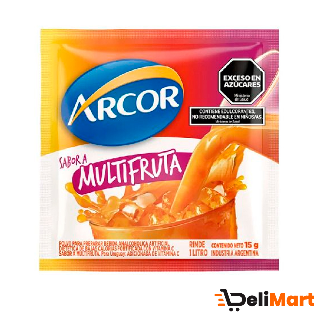 Jugo En Polvo Multifruta Arcor 15 Gr