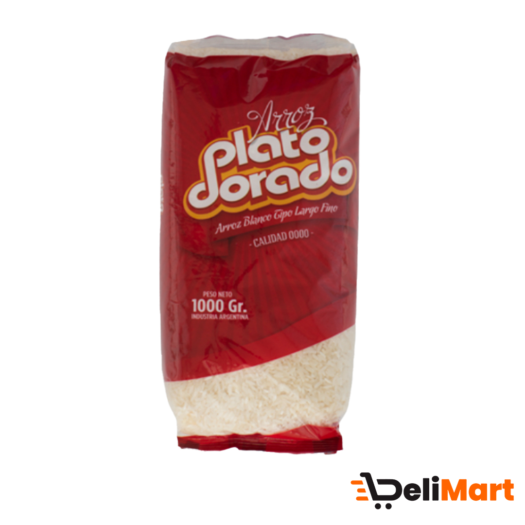 Arroz Largo Fino 0000 PLATO DORADO X 1 KG